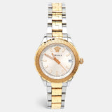 Versace Hellenyium Silver Dial Two Tone Steel Strap Watch for Women - V12030015 Buy Now By Versace