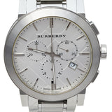 Burberry The City Chronograph Silver Dial Silver Steel Strap Watch for Men - BU9350 Buy Now By Burberry