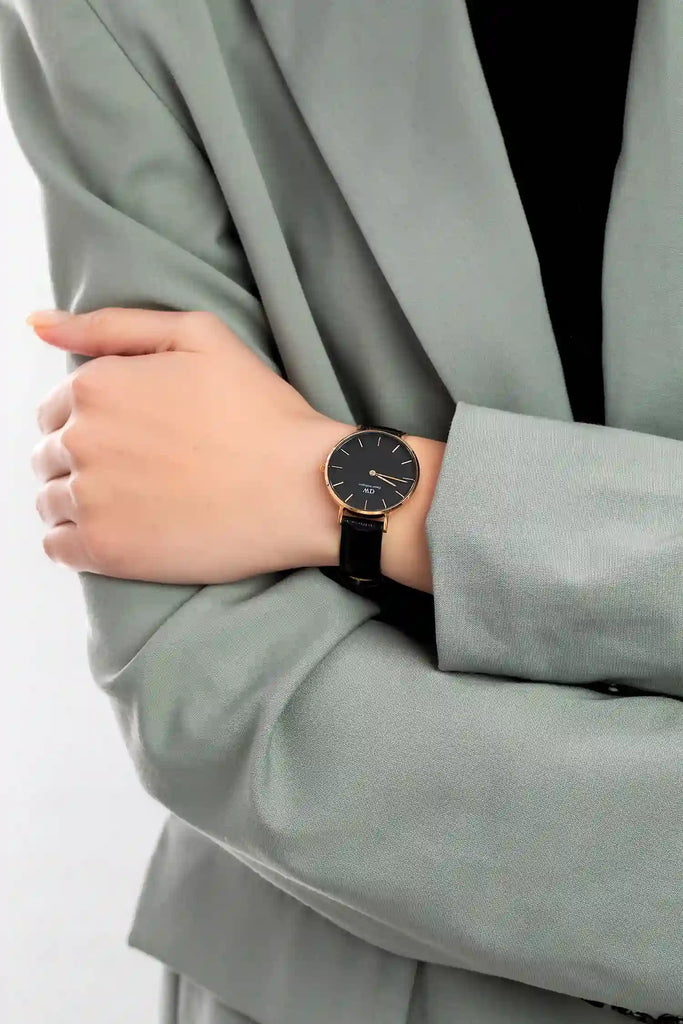 Daniel Wellington Classic Petite Reading Black Dial Black Leather Strap Watch For Women - DW00100167 Buy Now By Daniel Wellington