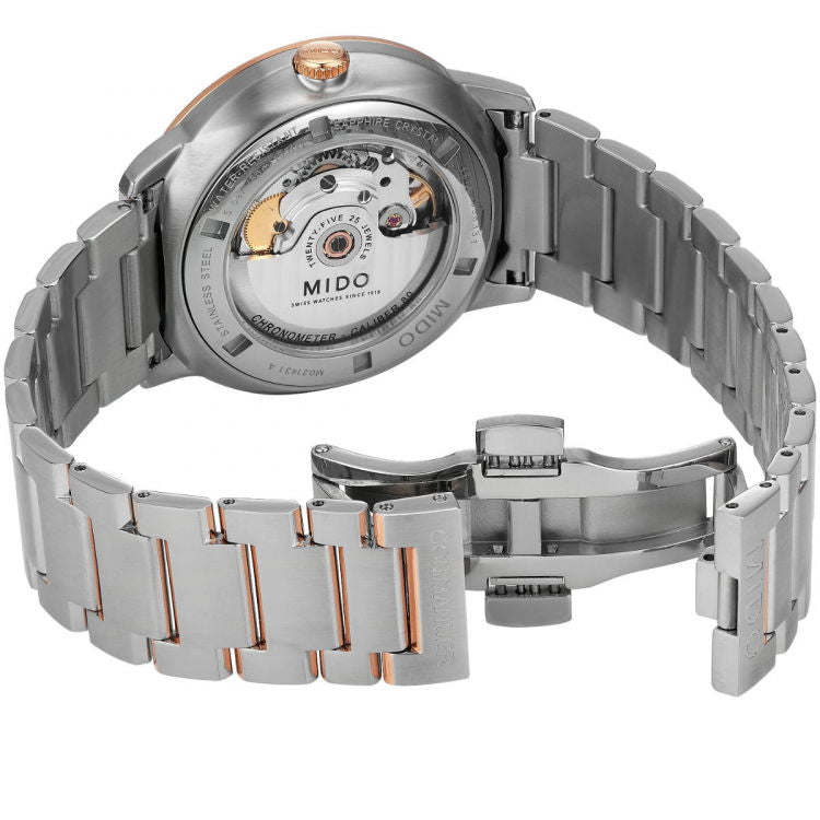Mido Commander II Chronometer Automatic Silver Dial Two Tone Steel Strap Watch For Men - M021.431.22.031.00 Buy Now By Mido
