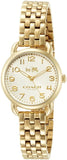 Coach Delancey White Dial Gold Steel Strap Watch for Women - 14502241 Buy Now By Coach