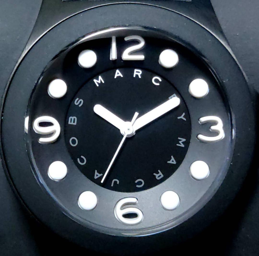 Marc Jacobs Pelly Black Dial Black Silicone Strap Watch for Women - MBM2507 Buy Now By Marc Jacobs