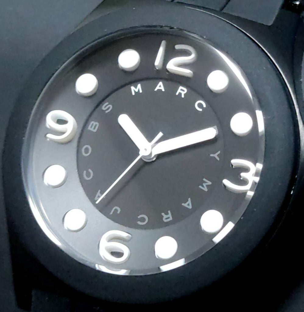 Marc Jacobs Pelly Black Dial Black Silicone Strap Watch for Women - MBM2516 Buy Now By Marc Jacobs