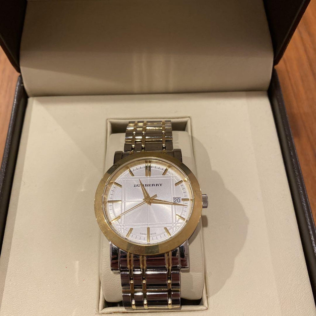 Burberry Heritage White Dial Two Tone Stainless Steel Strap Watch for Men - BU1358 Buy Now By Burberry