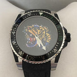 Gucci Dive Tiger Black Dial Black Rubber Strap Watch For Men - YA136318 Buy Now By Gucci
