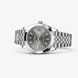 Rolex Datejust 41 Oyster Grey Dial Silver Oystersteel Bracelet Watch for Men - M126300-0008 Buy Now By Rolex