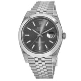 Rolex Datejust 41 Oyster Grey Dial Silver Oystersteel Bracelet Watch for Men - M126300-0008 Buy Now By Rolex