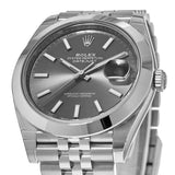 Rolex Datejust 41 Oyster Grey Dial Silver Oystersteel Bracelet Watch for Men - M126300-0008 Buy Now By Rolex