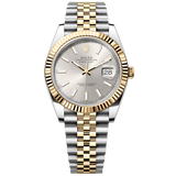 Rolex Datejust 41 Silver Dial Two Tone Oystersteel & Yellow Gold Jubilee Bracelet Watch for Men - M126333-0002 Buy Now By Rolex