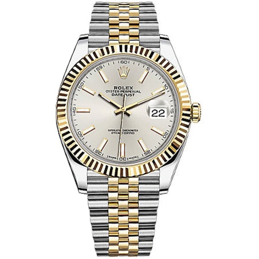 Rolex Datejust 41 Silver Dial Two Tone Oystersteel & Yellow Gold Jubilee Bracelet Watch for Men - M126333-0002 Buy Now By Rolex