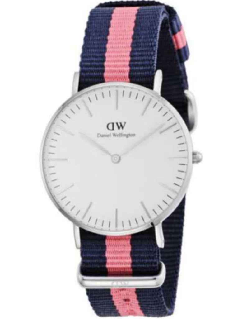 Daniel Wellington Classic Winchester White Dial Two Tone Nylon Strap Watch For Women - DW00100049 Buy Now By Daniel Wellington
