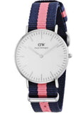 Daniel Wellington Classic Winchester White Dial Two Tone Nylon Strap Watch For Women - DW00100049 Buy Now By Daniel Wellington