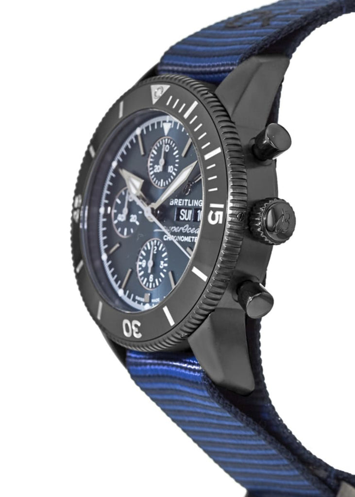 Breitling Superocean Heritage Chronograph 44 Outerknown Blue Dial Blue NATO Strap Watch for Men - M133132A1C1W1 Buy Now By Breitling