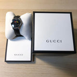 Gucci G-Timeless Moonphase Black Dial Black Leather Strap Watch For Men - YA1264045 Buy Now By Gucci