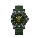 Breitling Superocean Automatic 46 Green Dial Green Rubber Strap Watch for Men - M173681A1L1S1 Buy Now By Breitling