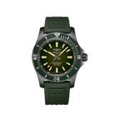Breitling Superocean Automatic 46 Green Dial Green Rubber Strap Watch for Men - M173681A1L1S1 Buy Now By Breitling