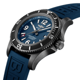 Breitling Superocean Automatic 46mm Blue Dial Blue Rubber Strap Watch for Men - M17368D71C1S1 Buy Now By Breitling