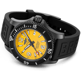 Breitling Superocean Automatic 46mm Yellow Dial Black Rubber Strap Watch for Men - M17368D71I1S1 Buy Now By Breitling