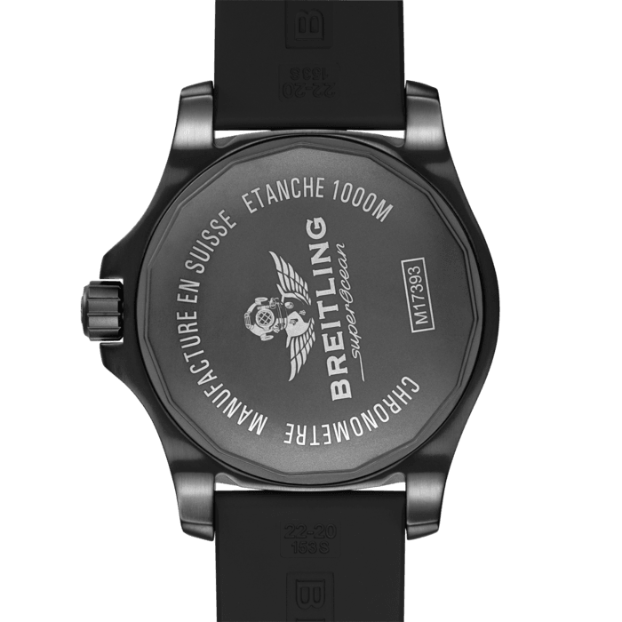 Breitling Superocean 44mm Special Volcano Black Dial Black Rubber Strap Watch for Men - M17393131B1S1 Buy Now By Breitling