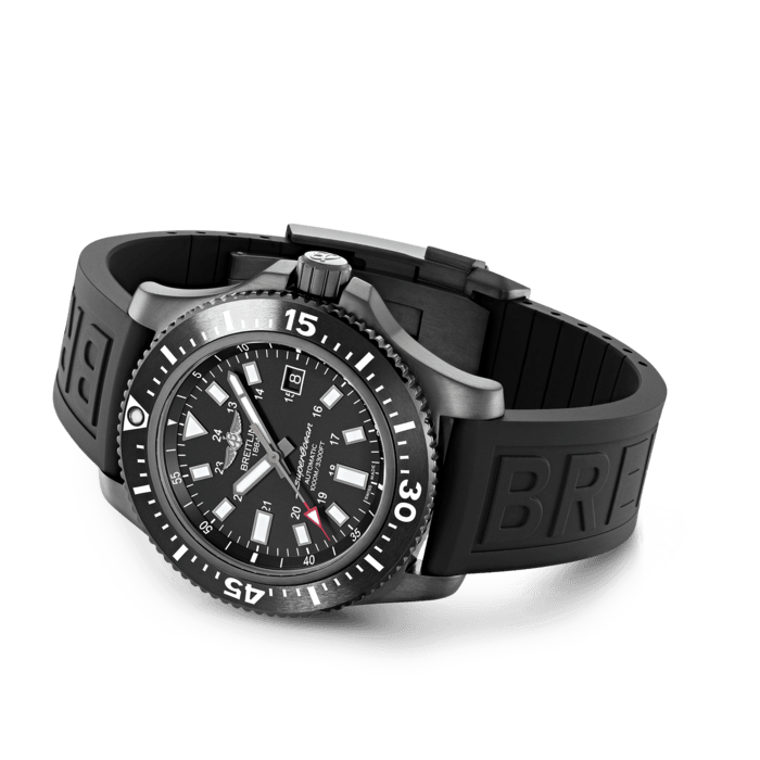 Breitling Superocean 44mm Special Volcano Black Dial Black Rubber Strap Watch for Men - M17393131B1S1 Buy Now By Breitling