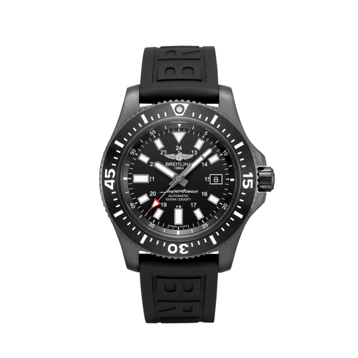 Breitling Superocean 44mm Special Volcano Black Dial Black Rubber Strap Watch for Men - M17393131B1S1 Buy Now By Breitling