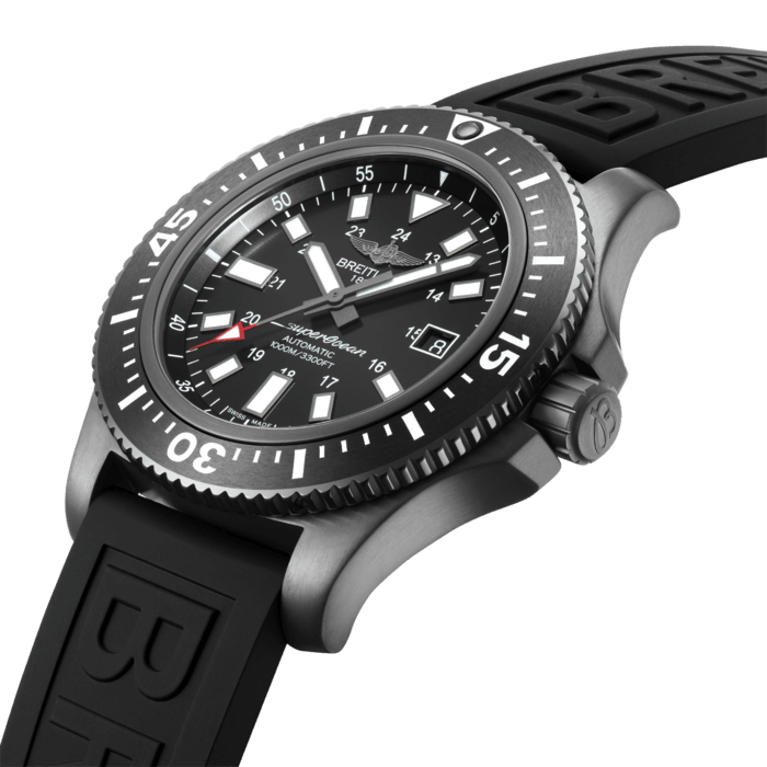 Breitling Superocean 44mm Special Volcano Black Dial Black Rubber Strap Watch for Men - M17393131B1S1 Buy Now By Breitling