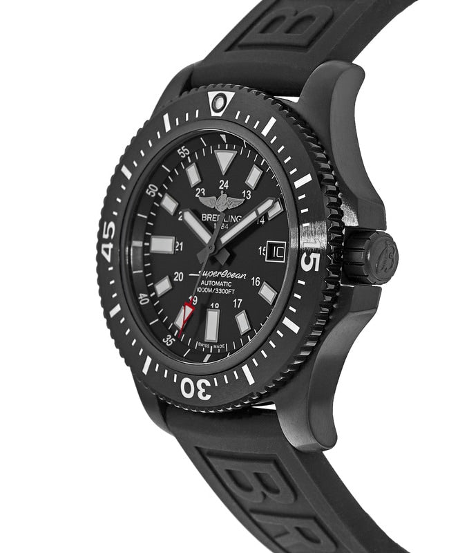 Breitling Superocean 44mm Special Volcano Black Dial Black Rubber Strap Watch for Men - M17393131B1S1 Buy Now By Breitling