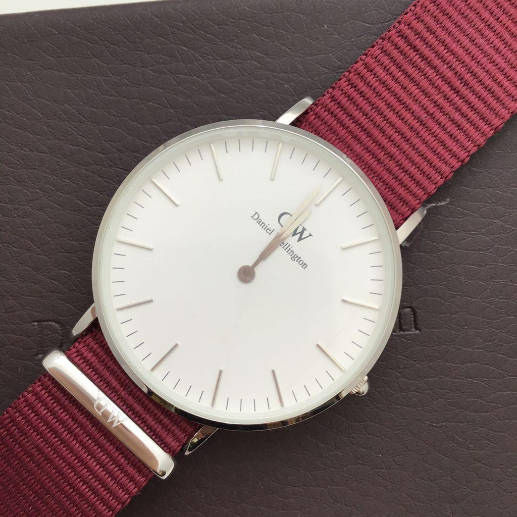 Daniel Wellington Classic Roselyn White Dial Red NATO Strap Watch For Women - DW00100272 Buy Now By Daniel Wellington