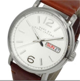 Marc Jacobs Fergus White Dial Brown Leather Strap Watch for Men - MBM5080 Buy Now By Marc Jacobs