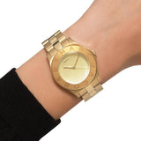 Marc Jacobs Blade Gold Dial Gold Steel Strap Watch for Women - MBM3126 Buy Now By Marc Jacobs