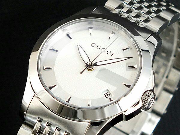 Gucci G Timeless Silver Dial Silver Steel Strap Watch For Women - YA126501 Buy Now By Gucci