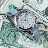 Michael Kors Blair Silver Dial Two Tone Steel Strap Watch for Women - MK6137 Buy Now By Michael Kors