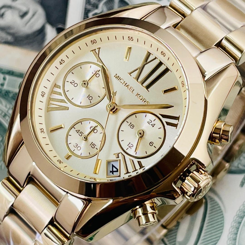 Michael Kors Bradshaw Gold Dial Gold Steel Strap Watch for Women - MK5798 Buy Now By Michael Kors