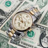 Michael Kors Runway Gold Dial Two Tone Steel Strap Watch for Women - MK5137 Buy Now By Michael Kors