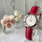 Burberry The City Silver Dial Red Strap Watch for Women - BU9232 Buy Now By Burberry