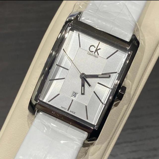 Calvin Klein Window White Dial White Leather Strap Watch for Women - K2M23120 Buy Now By Calvin Klein