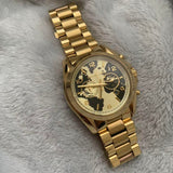 Michael Kors Bradshaw Stop Hunger Black Gold Dial Gold Steel Strap Watch for Women - MK6272 Buy Now By Michael Kors