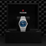 Tudor Royal Automatic Diamonds Blue Dial Silver Steel Strap Watch for Men - M28600-0006 Buy Now By Tudor