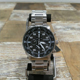 Citizen Eco Drive Chronograph Black Dial Silver Steel Strap Watch For Men - CA0690-88E Buy Now By Citizen