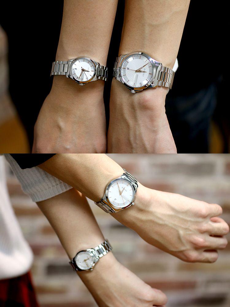 Gucci G Timeless Silver Dial Silver Steel Strap Unisex Watch - YA126442 Buy Now By Gucci