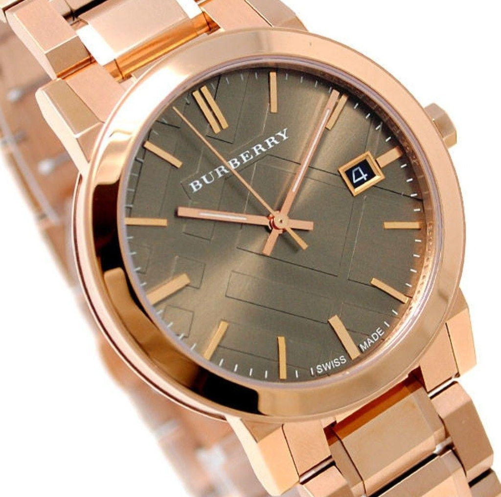 Burberry The City Light Brown Dial Rose Gold Steel Strap Watch for Women - BU9005 Buy Now By Burberry
