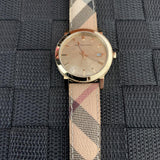 Burberry The City Rose Gold Dial Brown Leather Strap Watch for Women - BU9040 Buy Now By Burberry