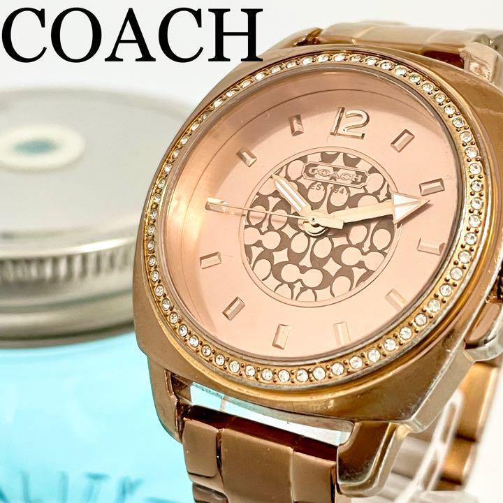 Coach Mini Boyfriend Rose Gold Dial Rose Gold Steel Strap Watch for Women - 14501701 Buy Now By Coach