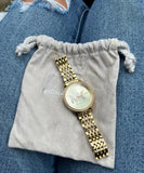 Michael Kors Melissa Pave Gold Dial Gold Steel Strap Watch for Women - MK4371 Buy Now By Michael Kors