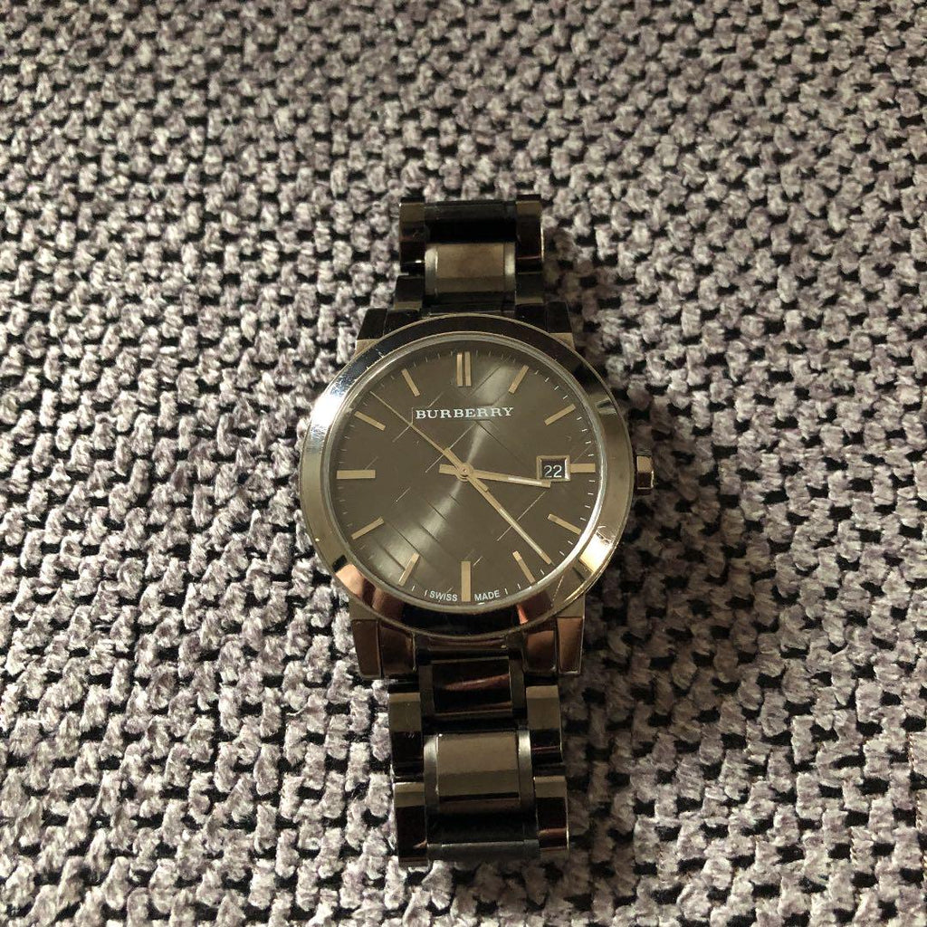 Burberry The City Grey Dial Gunmetal Steel Strap Watch for Men - BU9007 Buy Now By Burberry