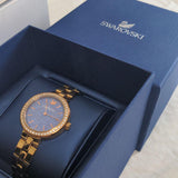 Swarovski Daytime Glittering Blue Dial Rose Gold Steel Strap Watch for Women - 5182277 Buy Now By Swarovski