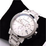 Burberry The City White Dial Silver Steel Strap Watch for Men - BU9750 Buy Now By Burberry