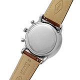 Fossil The Commuter Twist Black Dial Brown Leather Strap Watch for Men - ME1165 Buy Now By Fossil