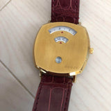 Gucci Grip Quartz Yellow Gold Dial Maroon Leather Strap Watch For Women - YA157405 Buy Now By Gucci