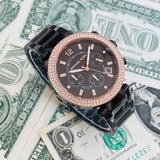 Michael Kors Parker Diamonds Black Dial Black Steel Strap Watch for Women - MK5885 Buy Now By Michael Kors